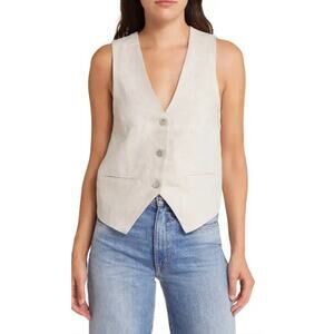 Reformation Cienna Linen Vest
